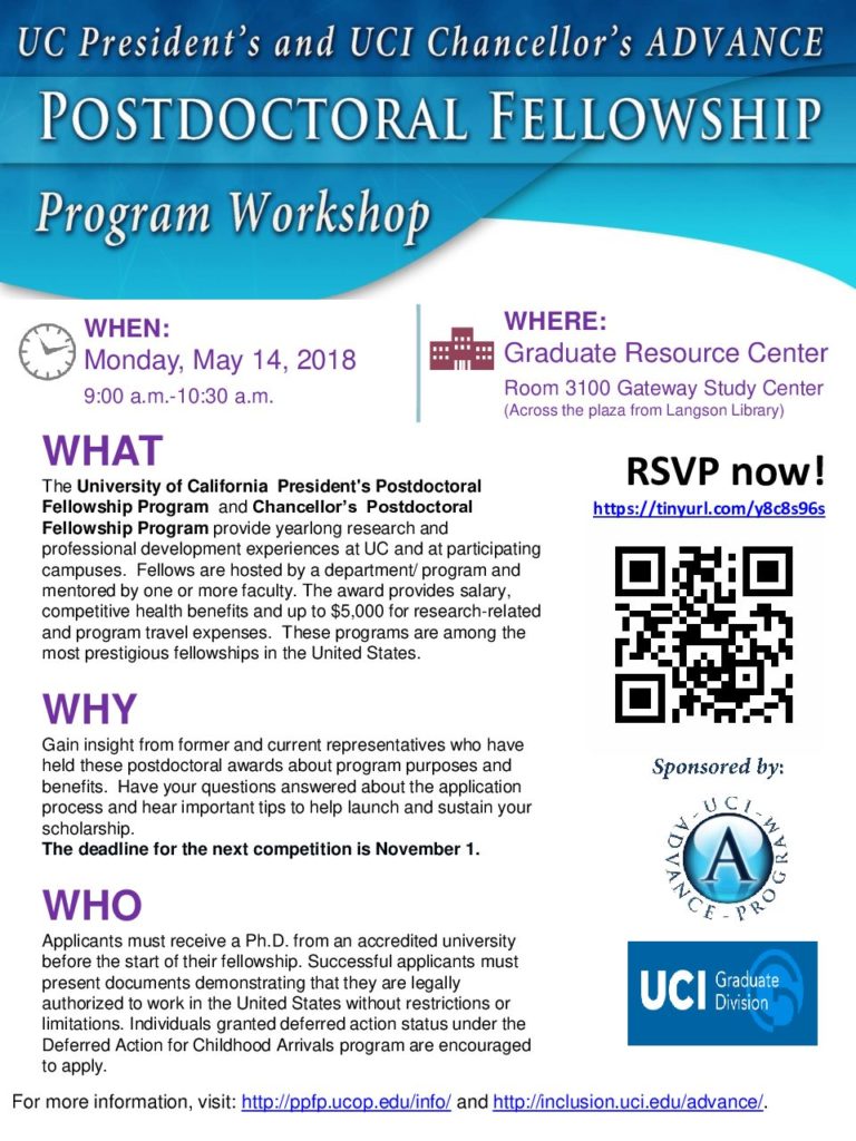 Postdoctoral fellowship event poster