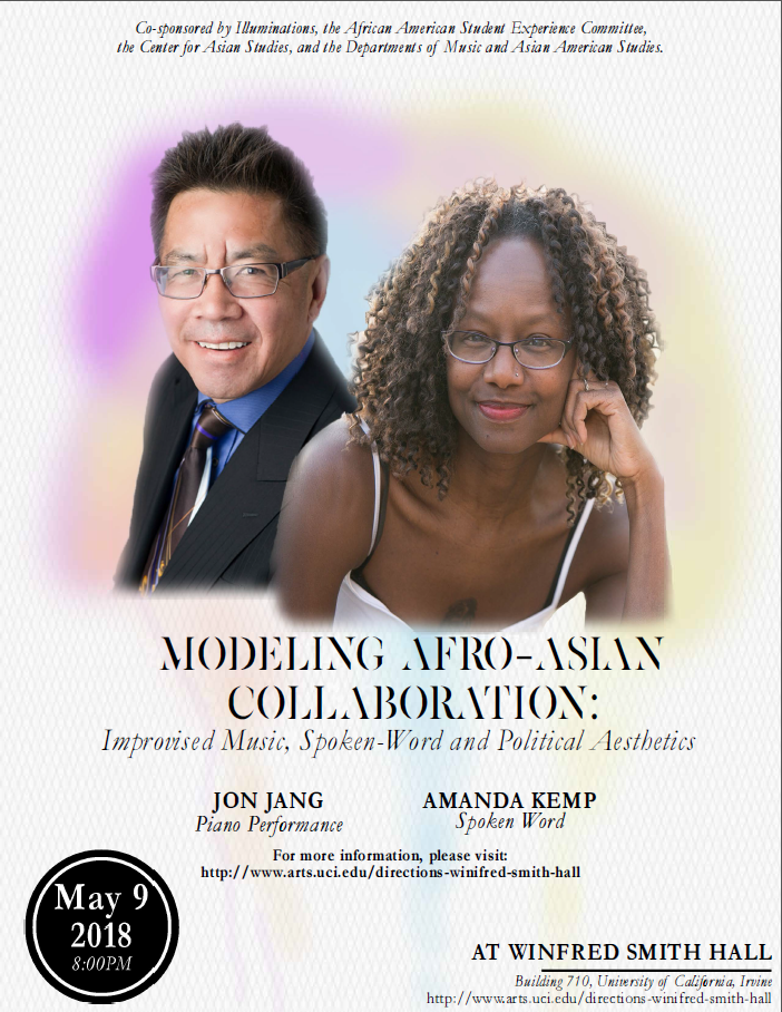 Modeling Afro-asian collaboration event poster