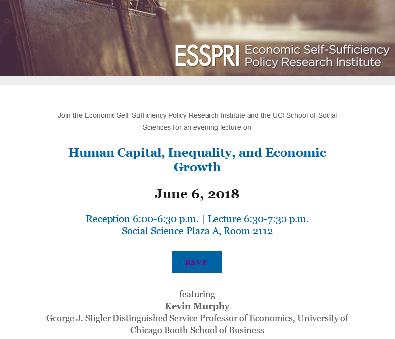 Human Capital, Inequality, and Economic Growth Event Flyer
