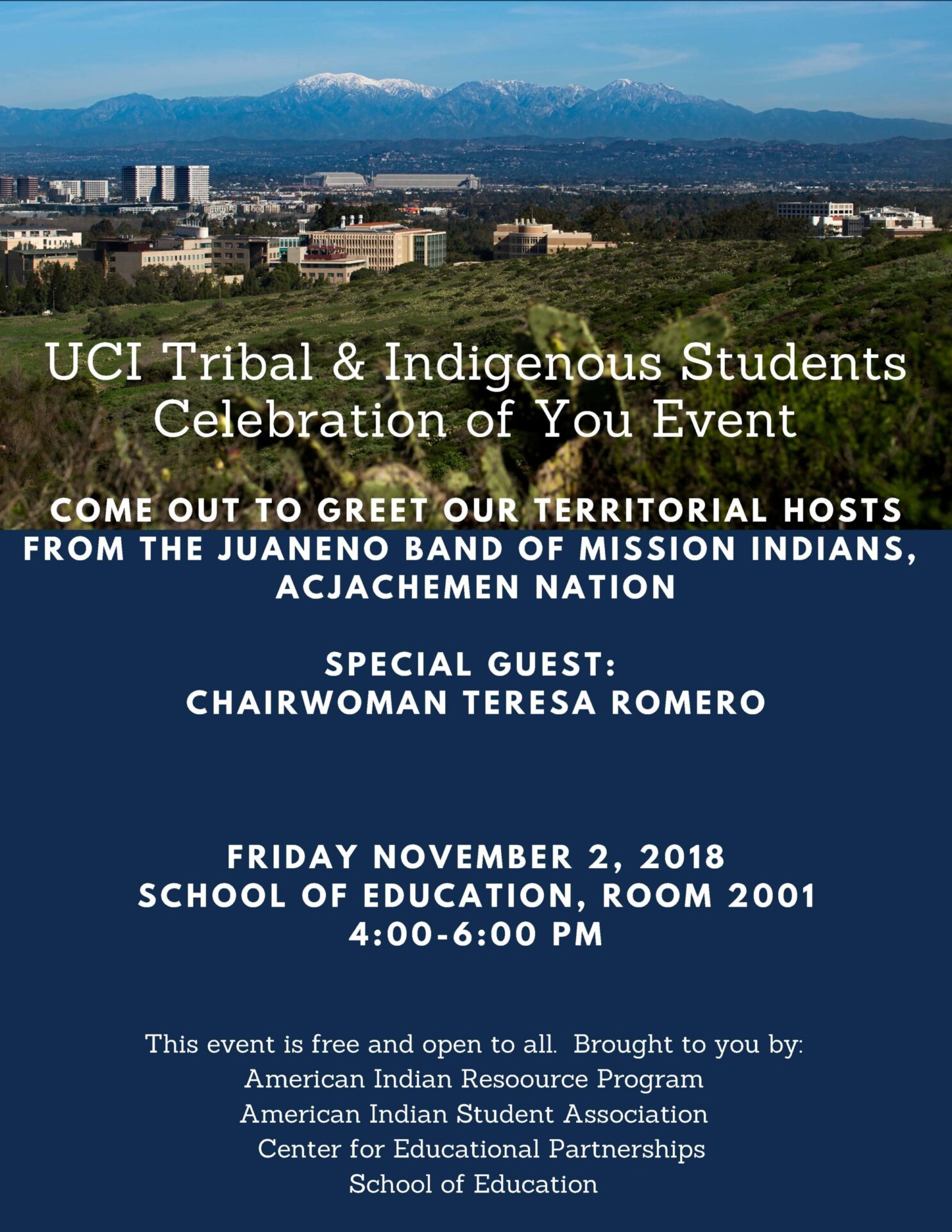 UCI Tribal and Indigenous Students Celebration of You Event