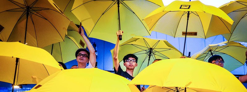 yellow umbrellas