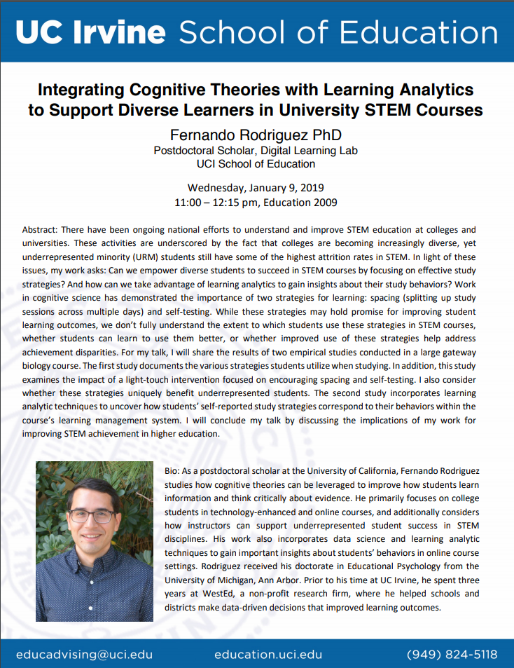 Integrating Cognitive Theories With Learning Analytics To Support ...