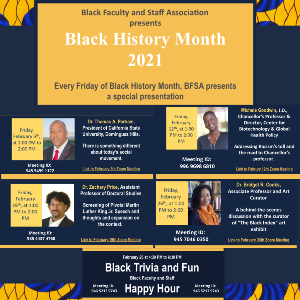 Black Faculty and Staff Association presents: 2021 Black History Month