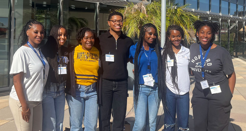 Black students attending the UC-HBCU event